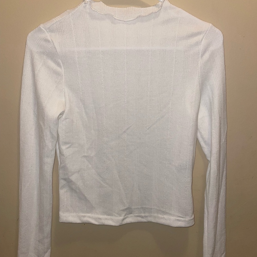 Elegant White Long Sleeve Top
